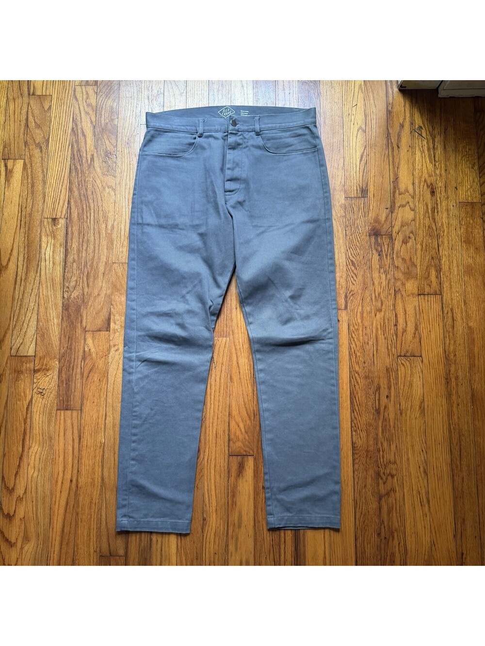Alex Crane Cham Pants Mens 31 Grey 100% Cotton Twill Five Pocket Chino - Mint